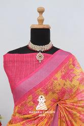 Understated Luxury β The Silver Bloom Saree Series